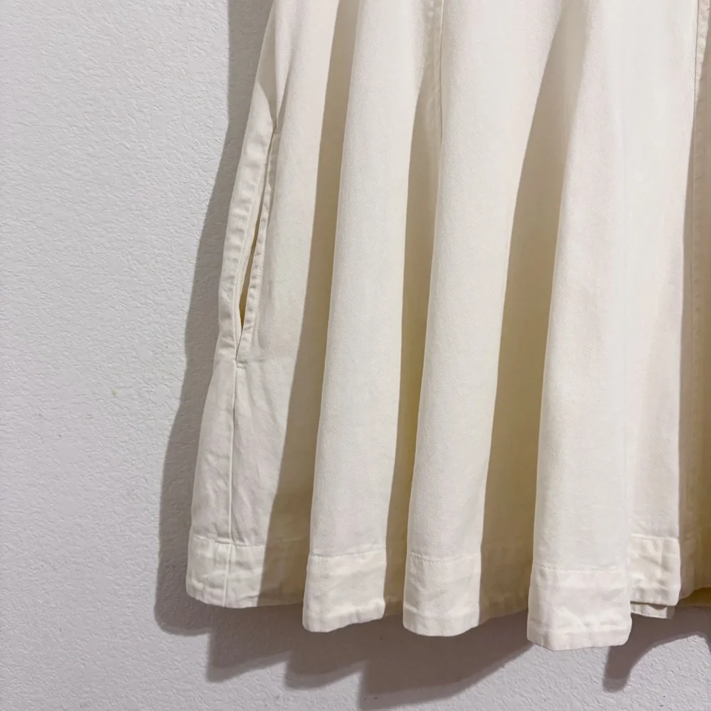 Free People Free-Est Breezy Chic Short Sleeve Mini Dress Wet Plaster Cream White - Picture 8 of 11